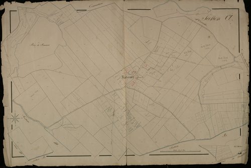 Plan du cadastre napoléonien - Doullens : Ransart, A