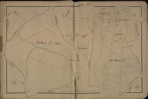 Plan du cadastre napoléonien - Doullens : K2 et L