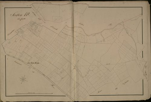 Plan du cadastre napoléonien - Doullens : Hayes Huard (Les), M1