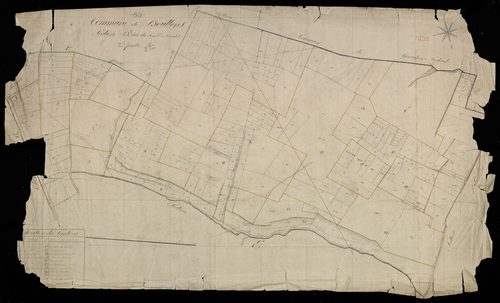Plan du cadastre napoléonien - Doullens : Fond à Baudet (Le), D2
