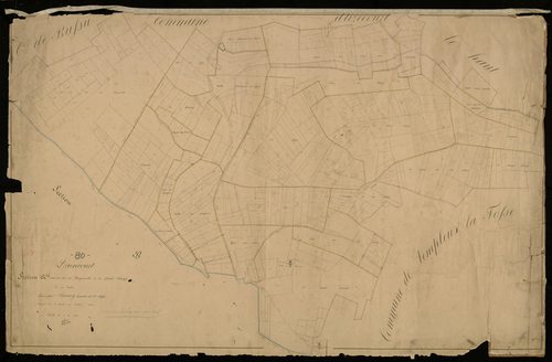 Plan du cadastre napoléonien - Driencourt : Bois de Fouquerolle (Le) ; Grand Champ (Le), A