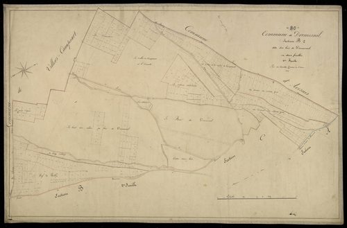 Plan du cadastre napoléonien - Dromesnil : Bois de Dromesnil (Les), B1