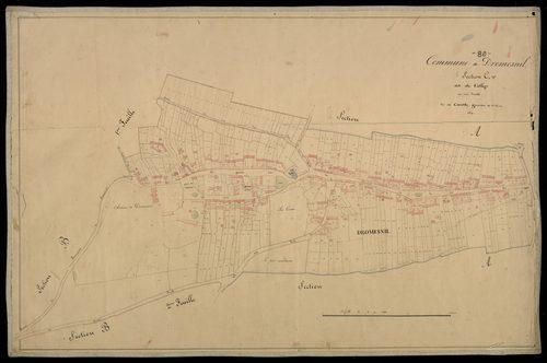 Plan du cadastre napoléonien - Dromesnil : Village (Le), C