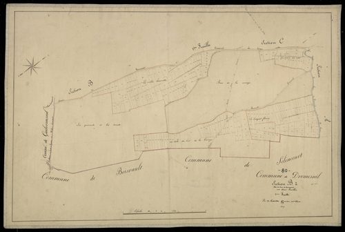 Plan du cadastre napoléonien - Dromesnil : Bois de Dromesnil (Les), B2