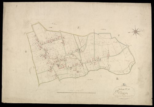Plan du cadastre napoléonien - Drucat : C