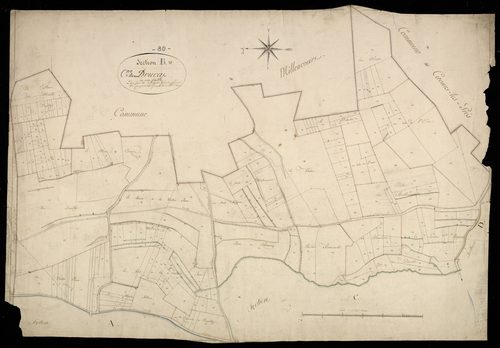 Plan du cadastre napoléonien - Drucat : B