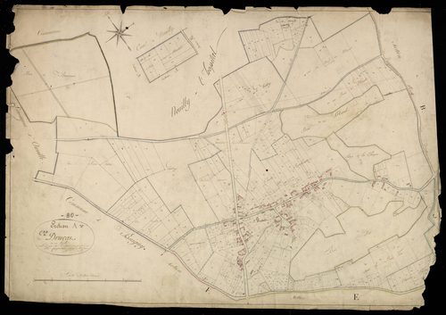 Plan du cadastre napoléonien - Drucat : A