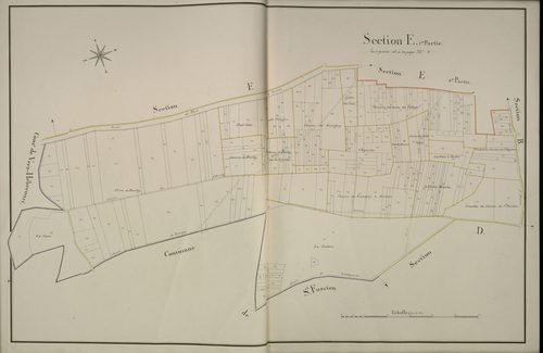 Plan du cadastre napoléonien - Dury : E1