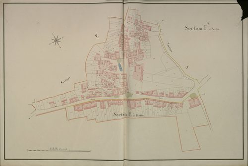 Plan du cadastre napoléonien - Dury : F2 et E2