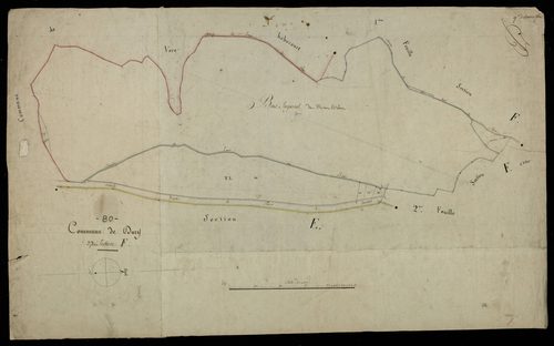Plan du cadastre napoléonien - Dury : F3