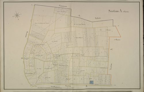 Plan du cadastre napoléonien - Dury : A2