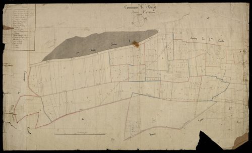 Plan du cadastre napoléonien - Dury : E1
