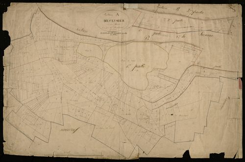 Plan du cadastre napoléonien - Eclusier-Vaux (Eclusier) : A