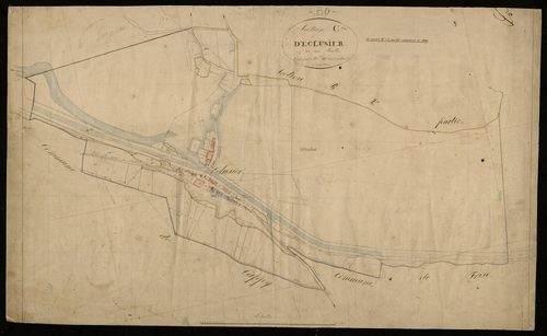 Plan du cadastre napoléonien - Eclusier-Vaux (Eclusier) : C