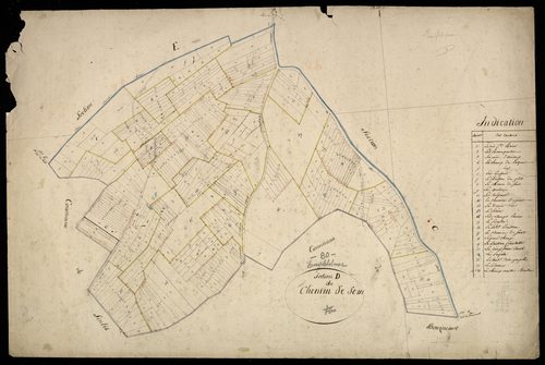 Plan du cadastre napoléonien - Englebelmer : Chemin du Sein (Le), D