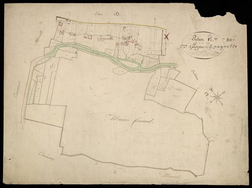Plan du cadastre napoléonien - Epagne-Epagnette (Epagnette) : Vallée (La), A