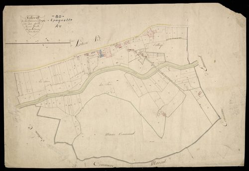 Plan du cadastre napoléonien - Epagne-Epagnette (Epagne) : Prés (Les), A