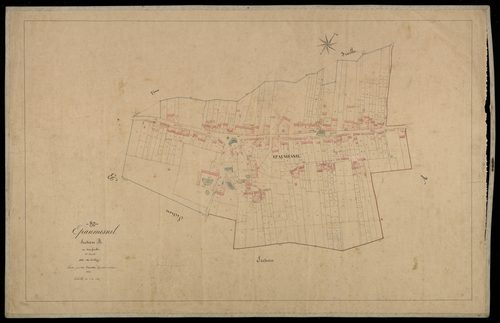 Plan du cadastre napoléonien - Epaumesnil : Village (Le), B1