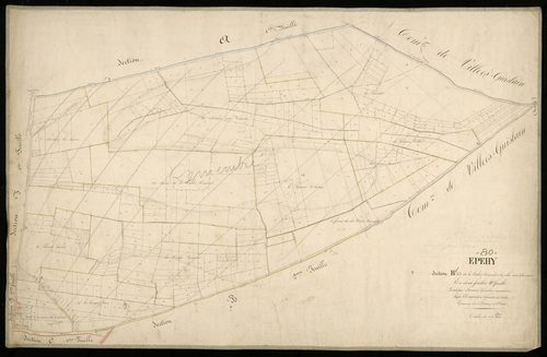 Plan du cadastre napoléonien - Epehy : Vallée Vincent (La), B1