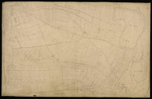 Plan du cadastre napoléonien - Epehy : Cornée (La), E