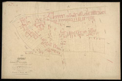 Plan du cadastre napoléonien - Epehy : Chef-lieu (Le), F1
