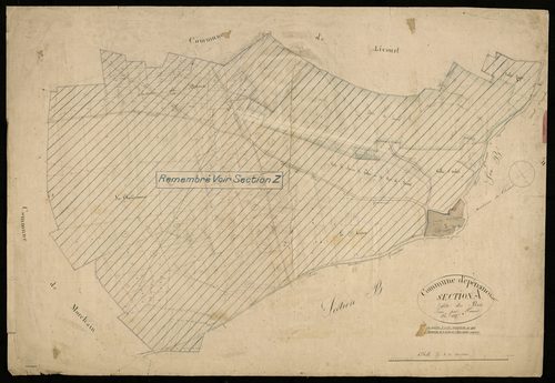 Plan du cadastre napoléonien - Epenancourt : Bois (Les), A