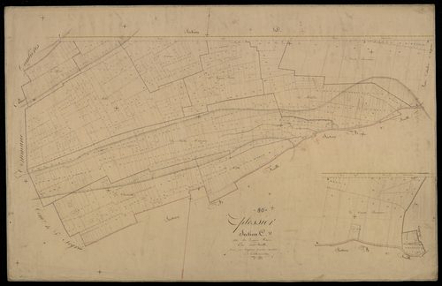 Plan du cadastre napoléonien - Eplessier : Longues Raies (Les), C