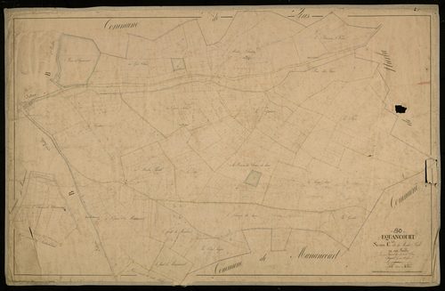 Plan du cadastre napoléonien - Equancourt (Equaucourt) : Moulin Brulé (Le), C