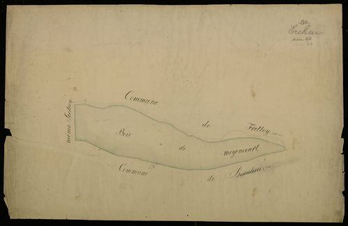 Plan du cadastre napoléonien - Ercheu : Bois de Moyencourt (Le), E3