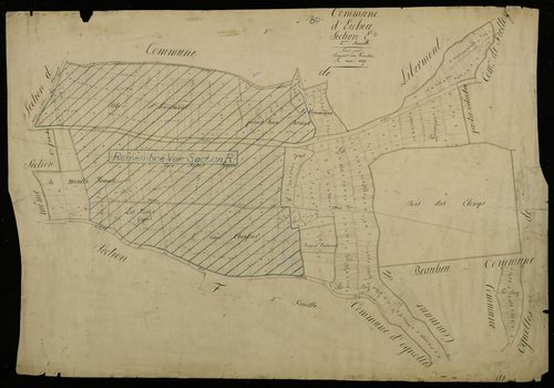 Plan du cadastre napoléonien - Ercheu : E2