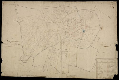 Plan du cadastre napoléonien - Ergnies : A, B et C