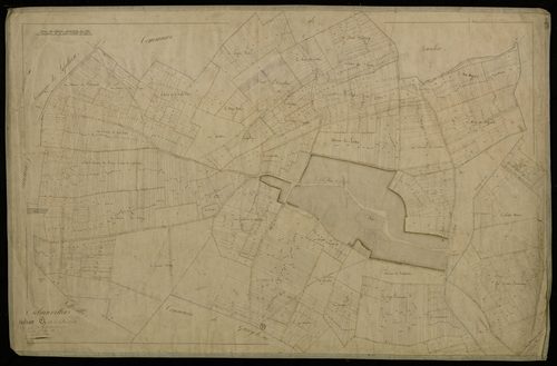 Plan du cadastre napoléonien - Esclainvillers : Chef-lieu (Le), A1
