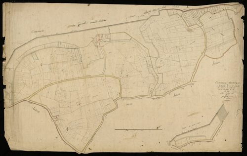 Plan du cadastre napoléonien - Esmery-Hallon : Dumenil ; Fossé Audé (Le) ; Chaussette (La) ; Foly (La), B1