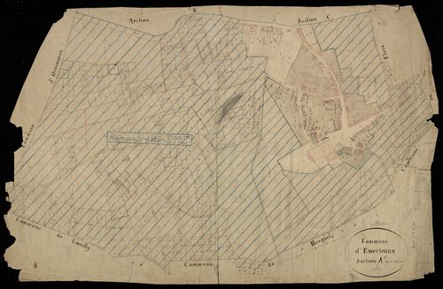 Plan du cadastre napoléonien - Essertaux : Chef-lieu (Le), A