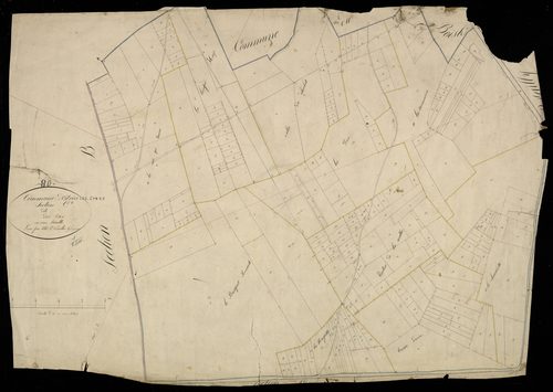 Plan du cadastre napoléonien - Estrees-Les-Crecy (Estrées) : Dix (les), C