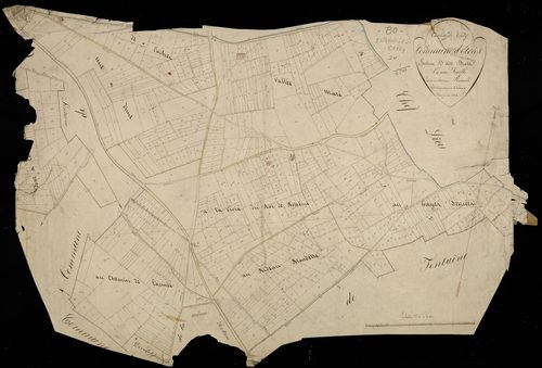 Plan du cadastre napoléonien - Estrees-Les-Crecy (Estrées) : Diater, D