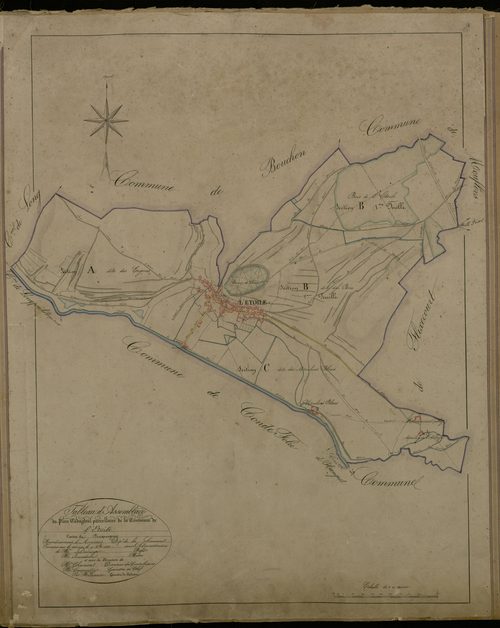 Plan du cadastre napoléonien - Etoile (L') : tableau d'assemblage