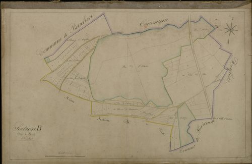 Plan du cadastre napoléonien - Etoile (L') : Bois (Les), B1