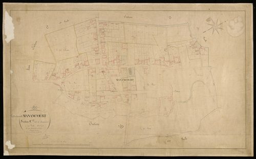 Plan du cadastre napoléonien - Etricourt-Manancourt (Manancourt) : Manancourt, C2