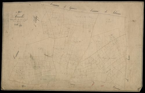 Plan du cadastre napoléonien - Faverolles : Crois Rouge (La), A
