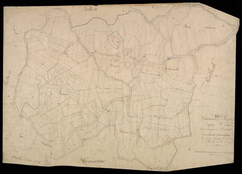 Plan du cadastre napoléonien - Favieres : Hameau de Hamelet (Le), D