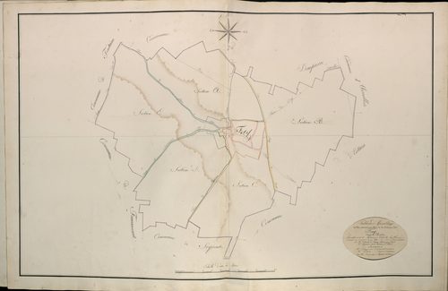 Plan du cadastre napoléonien - Atlas cantonal - Fay : tableau d'assemblage