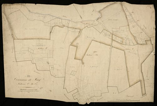 Plan du cadastre napoléonien - Fay : C, D et E