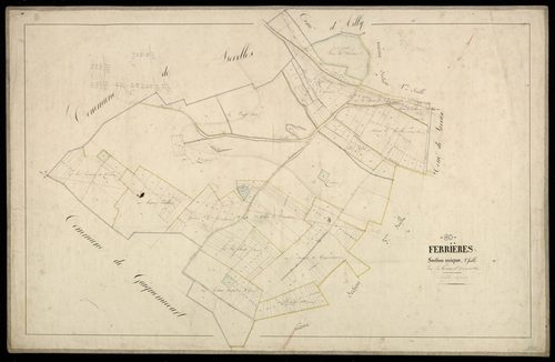 Plan du cadastre napoléonien - Ferrieres : section unique 2e feuille