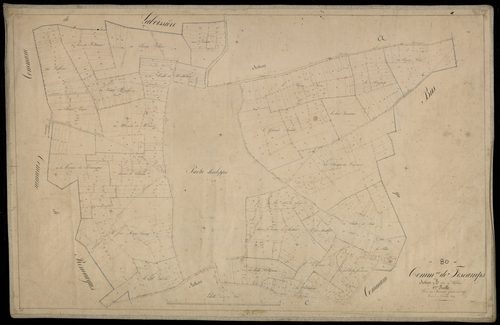 Plan du cadastre napoléonien - Fescamps : Chef-lieu (Le), B1