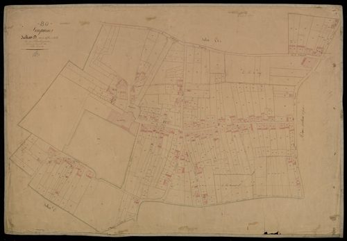 Plan du cadastre napoléonien - Feuquieres-en-Vimeu (Feuquières) : Chef-lieu (Le), D1