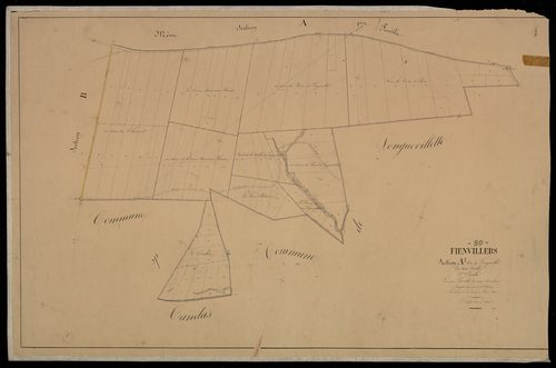 Plan du cadastre napoléonien - Fienvillers : Longueville, A2