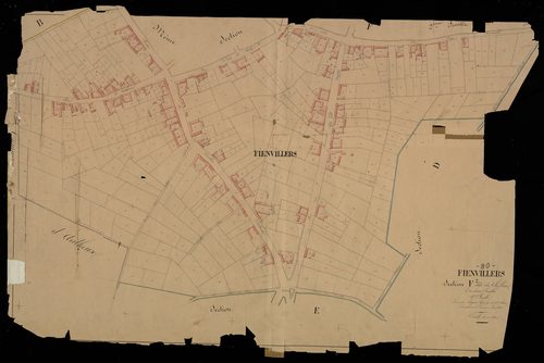 Plan du cadastre napoléonien - Fienvillers : Chef-lieu (Le), F1