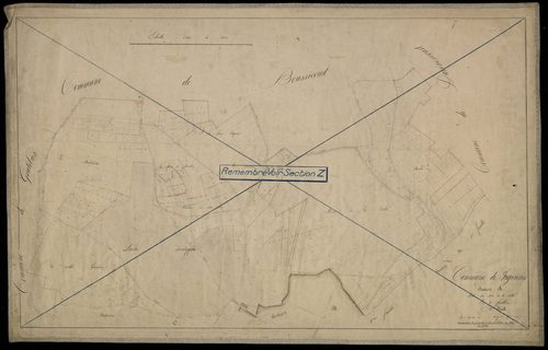 Plan du cadastre napoléonien - Fignieres : Bois de la Ville (Le), A1