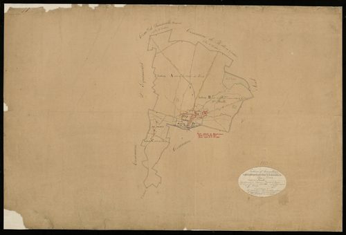 Plan du cadastre napoléonien - Fins : tableau d'assemblage